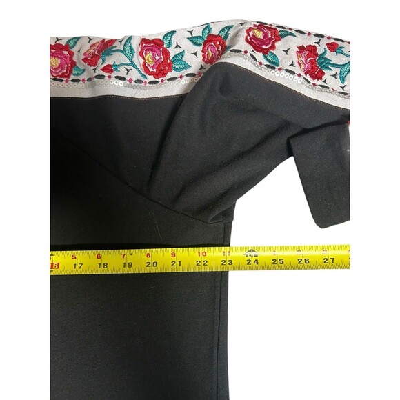 Rock and Roll Cowgirl Sz XXL Embroidered Lace Up V-neck Whimsical Horse Rodeo - Picture 5 of 9